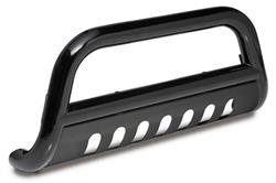 Grille Guard, Bull Bar, One-piece, Steel, Black Powdercoated, Jeep, Each