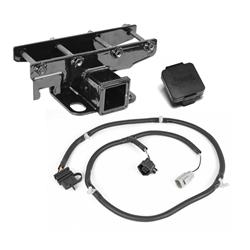 Trailer Hitch, Rear, 2.0 in, Steel, Black Powdercoat, Includes Harness, Jeep, Kit