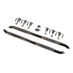 Step Bars, Nerf Bars, Steel, Black E-Coated, 3 in. Diameter, Jeep, Pair