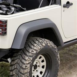 Fender Flares, Black, Thermoplastic, Passenger Side Rear, Each