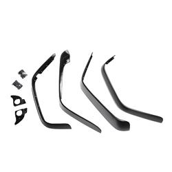 Flat Fender Flare Wheel Liners, Thermoplastic, Black, Kit