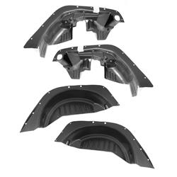 Fender Flare Wheel Liners, Plastic, Black, Jeep, Set