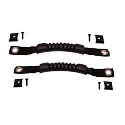 Grab Straps, Door Mount, Nylon, Black, Jeep, Pair