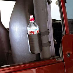 Roll Bar Drink Cup Holder, Nylon, Black, Jeep, Each