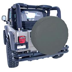 Tire Cover, Black Diamond, Polyester, Wraparound, Each