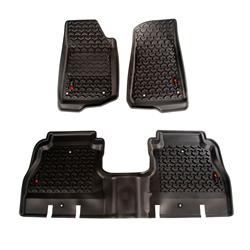 Floor Liners, All-Terrain, Front/Second Seat, Thermoplastic, Black, Set of 4