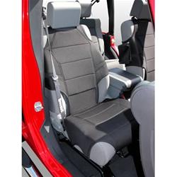 Seat Covers, Custom-Fit, Highback, Neoprene, Black, Jeep, Pair