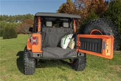 Floor Mat, Cargo Area, Includes Bumper Protector, Woven Fabric, Black, 2-Door, Jeep, Each
