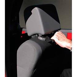 Grab Handles, Seat Mount, Neoprene, Black, Jeep, Pair