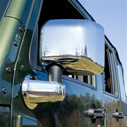 Mirror Trim Covers, Plastic, Chrome, Jeep, Kit