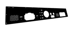 Replacement Dash Panel, With Gauge and Speaker Holes Pre-Cut, Black Powdercoat, Rugged Ridge, Jeep CJ 76-86
