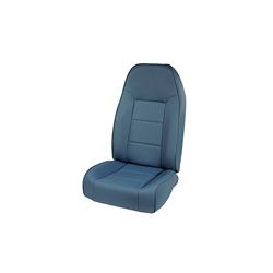 Seat, Standard Replacement, Highback, Vinyl, Blue, Jeep, Each