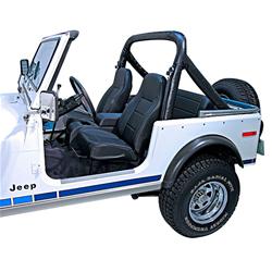 Seat, Standard Replacement, Highback, Vinyl, Black Denim, Jeep, Each