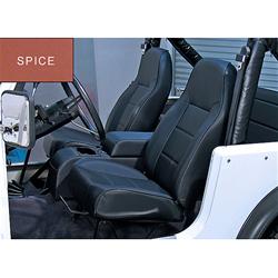 Seat, Standard Replacement, Highback, Vinyl, Spice, Jeep, Each