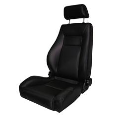 Seat, Super Seat, Dial Reclining, Driver/Passenger Side, Vinyl, Black, Each