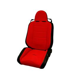 Seat, RRC Seat, Dial Reclining, Driver/Passenger Side, Vinyl/Fabric, Red/Black, Each