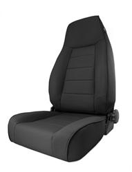 Seat, XHD Reclining, Vinyl/Fabric, Black Denim, Jeep, Front, Each