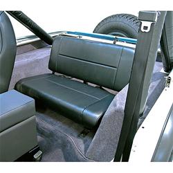 Seat, Custom-Fit, Vinyl, Rear, Black, Jeep, Each