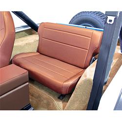 Seat, Custom-Fit, Fold/Tumble, Vinyl, Rear, Tan, Jeep, Each