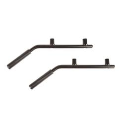 Interior Grab Handles, rear pair, steel, black, Jeep Wrangler JK 2DR & JKU 4DR 07-18