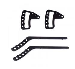 Grab Handles, Interior, Aluminum, Black, Front, Rear, Jeep, JK, Two Door, Four Dour, Set