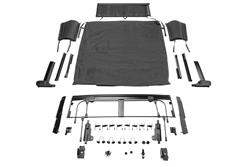 Soft Top, Voyager, Sailcloth, Black Diamond, Frameless, Tinted Windows, Jeep, 4-door, Kit