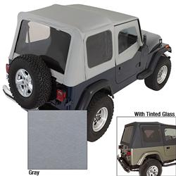 Soft Top, Rugged Ridge XHD, Vinyl, Charcoal, Tinted Windows, Jeep, Each