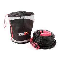 Tow Straps: Kinetic Recovery Rope w Cinch Storage Bag, 7/8" x 30-Feet 7500 WLL Rope.