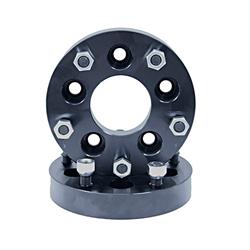 Wheel Adapters, 1.500 in. Thickness, Aluminum, Black Anodized, 5 x 5 in. Hub to 5 x 5 1/2 in. Wheel, Pair