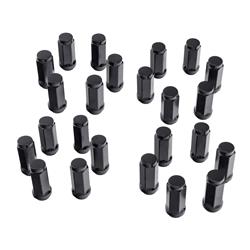 Wheel Lug Nut, Set of 24, Black, M14-1.5
