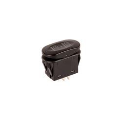 Switch, Rocker, Constant, Double Throw, 20 amps, Amber Lighted, Plastic, Black, "Off-Road Lights" Logo, Each