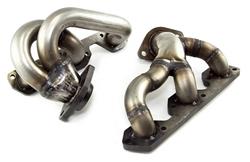 Headers, Shorty, Stainless Steel, Natural, Jeep, 3.8L, Pair