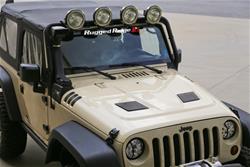 Hood, Vented, Steel, EDP Coated, Bolt-On, Jeep, Each