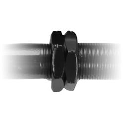 Jam Nut, 22mm x 1.5, Left Hand Thread, Steel, Natural, Each