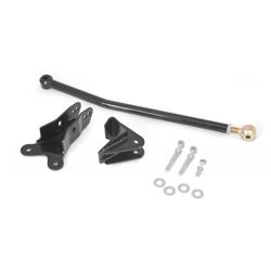 Frame Brace with Trackbar Bracket, Steel, Black Powdercoat, Jeep, Kit