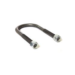 U-Bolt, Round Style, Rear Axle Location, 0.500 in. Diameter, Steel, Black, 2.500 in. Width, 6.000 in. Length, Jeep, Each