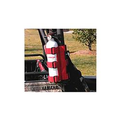 Fire Extinguisher Holder, Nylon, Red, Roll Bar Mount, 1 in.to 2 in. Bars, Each