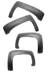 Fender Flares, All-Terrain, Front and Rear, Thermoplastic, Black, Chevy, Set of 4