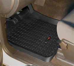 Floor Liners, All-Terrain, Front Seat Area, Thermoplastic, Black, Pair