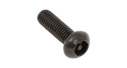 M6 X 20mm Black Button Security Screw (Stainless Steel) (6 Pack)