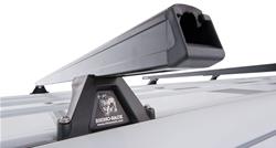 Roof Rack Kit, Heavy Duty RLTF Black 3 Bar, Dodge Sprinter 144 2Dr Van Standard Roof 07 To 09