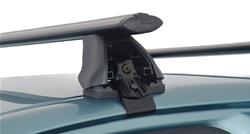 Roof Rack Kit, Vortex 2500 Black 2 Bar, Mitsubishi Evo X 4Dr Sedan 08 To 15