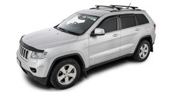 Roof Rack Kit, Vortex RCL Black 2 Bar, Jeep Grand Cherokee Wk2 4Dr SUV With Metal Roof Rails 11 To 21