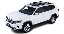 Roof Rack Kit, Vortex SX Black 2 Bar, Volkswagen Atlas 5Dr SUV With Elevated Roof Rails 18 To 22