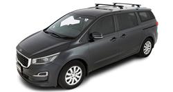 Roof Rack Kit, Vortex RCL Black 2 Bar, Hyundai Santa Fe Gen4, Tm 5Dr SUV With Flush Rails 19 To 22