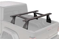 Truck Bed Rack, Reconn-Deck, 2 NS Bars, Aluminum, Black Powdercoated, Jeep, Kit