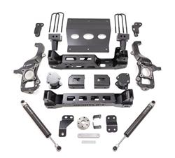 Suspension Lift Kit, 6.00 in., Front Knuckles, Rear Leaf Spring Block, Falcon 1.1 Rear Shocks, Ford, Kit