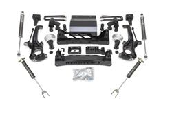 Suspension Lift Kit, 6.00 in., Front Knuckles, Crossmember, Torsion Bar Brackets, CV Spacers, Differential Drop Brackets, Shocks, Chevy, GMC, Kit