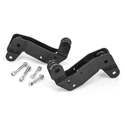 Control Arm Mounts, Caster Correction Bracket, Steel, Black Powdercoated, Jeep, Kit