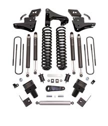 Suspension Lift Kit, Front and Rear, 6 in. Lift, Front and Rear Shocks, Coil Spring for Front, Leaf Spring Block for Rear, Ford, Kit